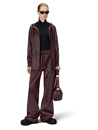 RAINS | Regenjacke CURVE JACKET W3 | dunkelrot